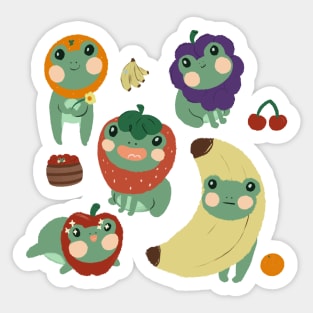 Fruity Froggies Sticker